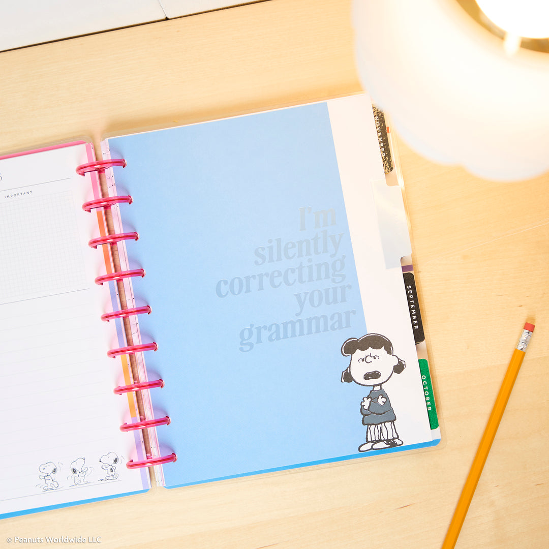 2026–2027 PEANUTS™ Customizable Planner - Classic Dashboard Layout