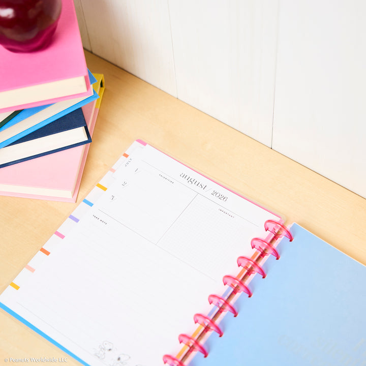 2026–2027 PEANUTS™ Customizable Planner - Classic Dashboard Layout