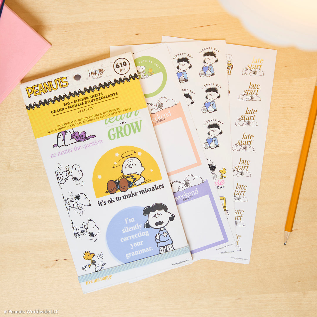 PEANUTS™ Teacher - Value Pack Stickers - Big – Happy Planner