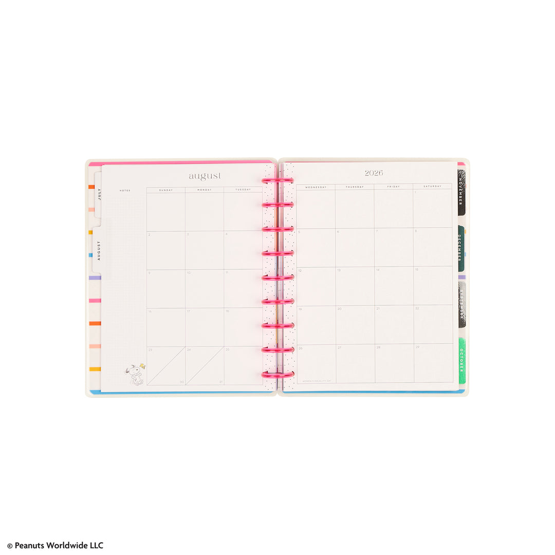 2026–2027 PEANUTS™ Customizable Planner - Classic Dashboard Layout