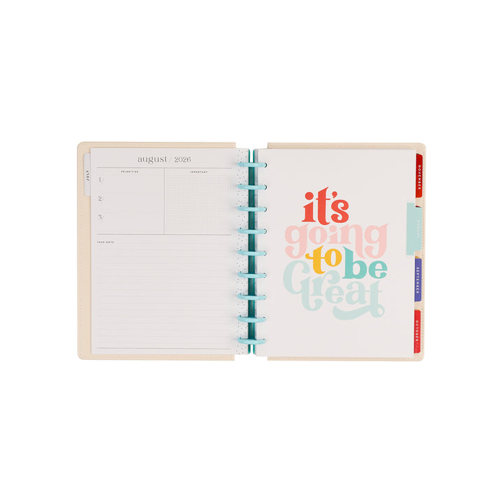 【特価】The Happy Planner スリムノートブック とリフィル大量 2026–2027 SPECIALTY Bright Lessons Customizable Teacher Planner
