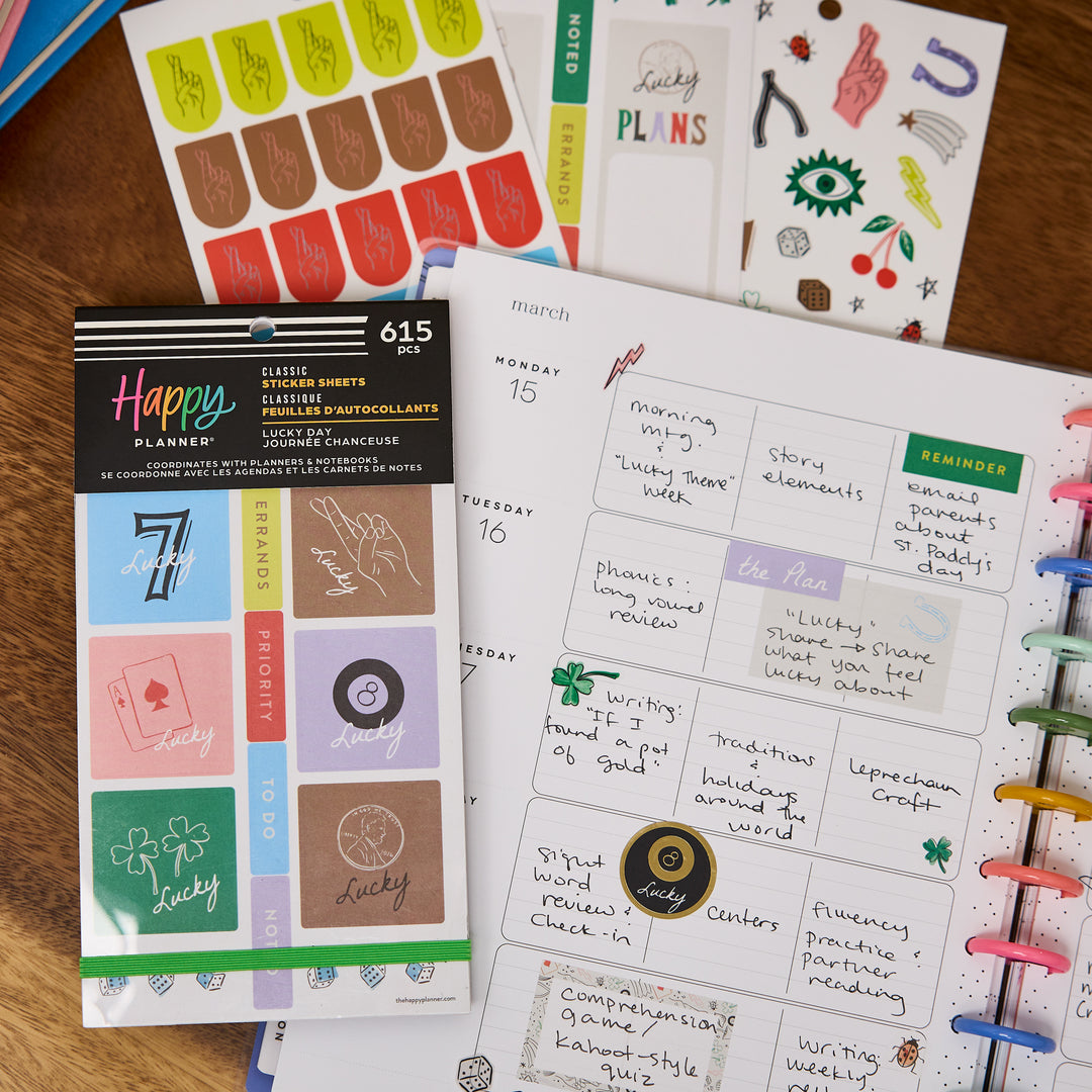 Lucky Day - Value Pack Stickers – Happy Planner