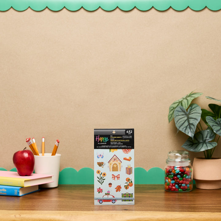 Seasonal Joy Teacher - Value Pack Stickers - Big – Happy Planner