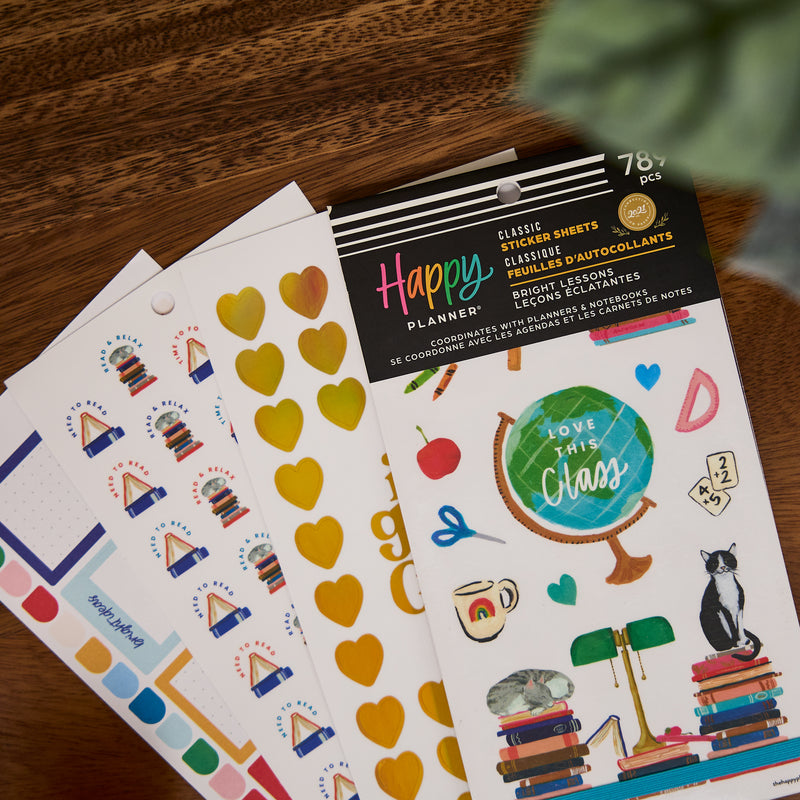 Bight Back Sticker Bright Lessons Teacher - Value Pack Stickers – Happy Planner