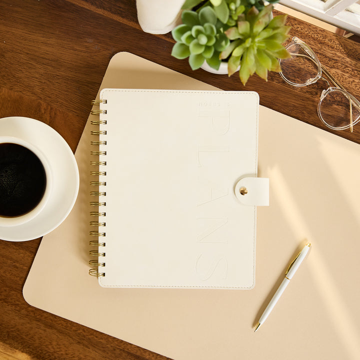 2027 Notes & Plans Customizable Spiral Citrine Planner - Classic