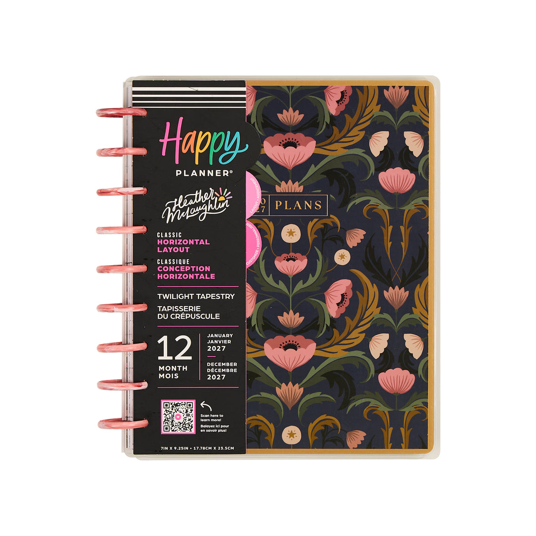 2027 Twilight Tapestry Customizable Planner - Classic Horizontal