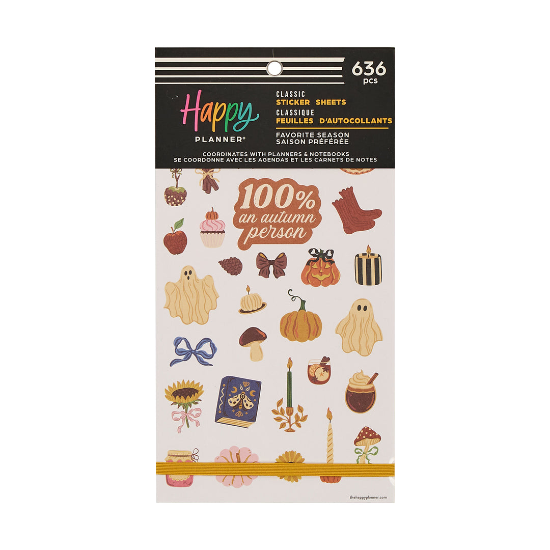 Autumn　オータム　ステッカー Favorite Fall Season - Value Pack Stickers – Happy Planner