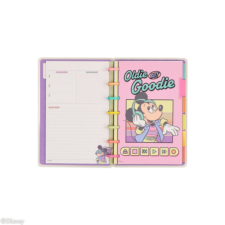 Undated Disney Mickey Mouse & Friends Retro Customizable Planner