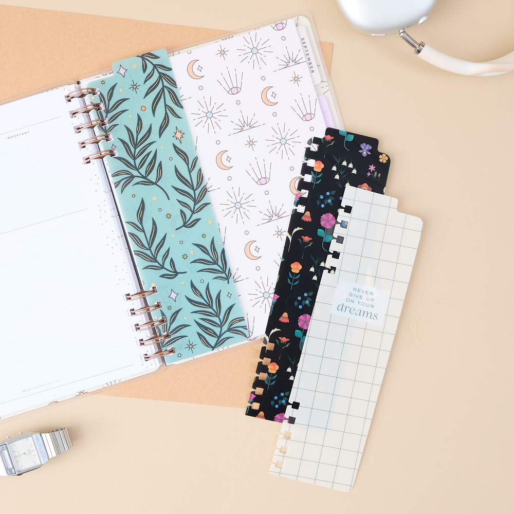 Mystic Garden - Classic Customizable Spiral Planner Bookmarks - 3 Pack ...