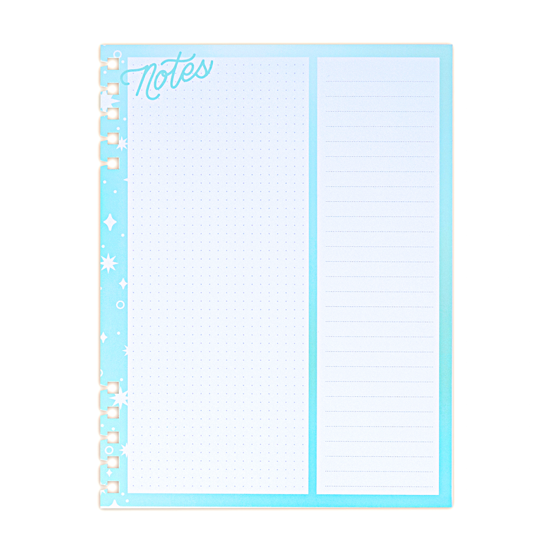 Seasons of Joy - Dashboard + Dotted Lined Classic Customizable Spiral Planner Filler Paper - 40 Sheets