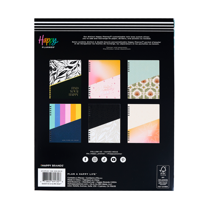 Find Your Happy - Classic Customizable Spiral Planner Pocket