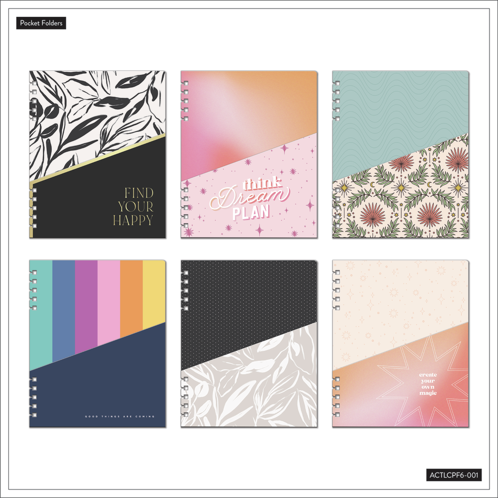 Find Your Happy - Classic Customizable Spiral Planner Pocket