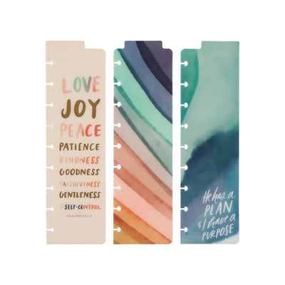 Watercolor Grace Faith - Classic Bookmarks - 3 Pack