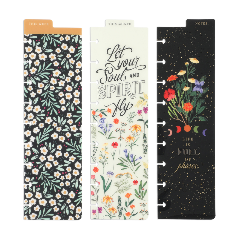 Moody Blooms - Classic Bookmarks - 3 Pack