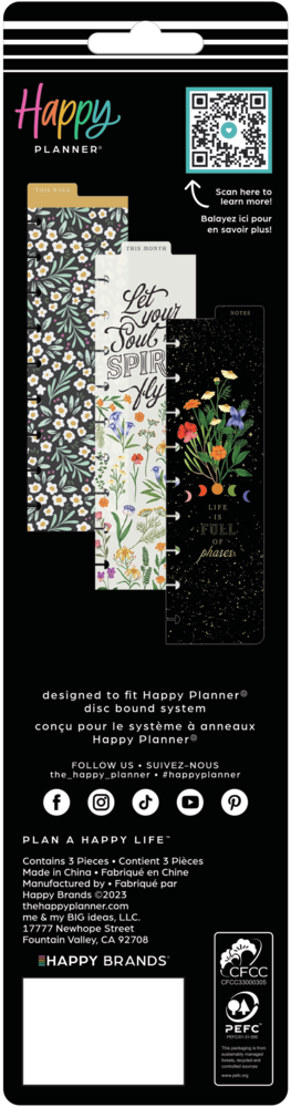 Moody Blooms - Classic Bookmarks - 3 Pack