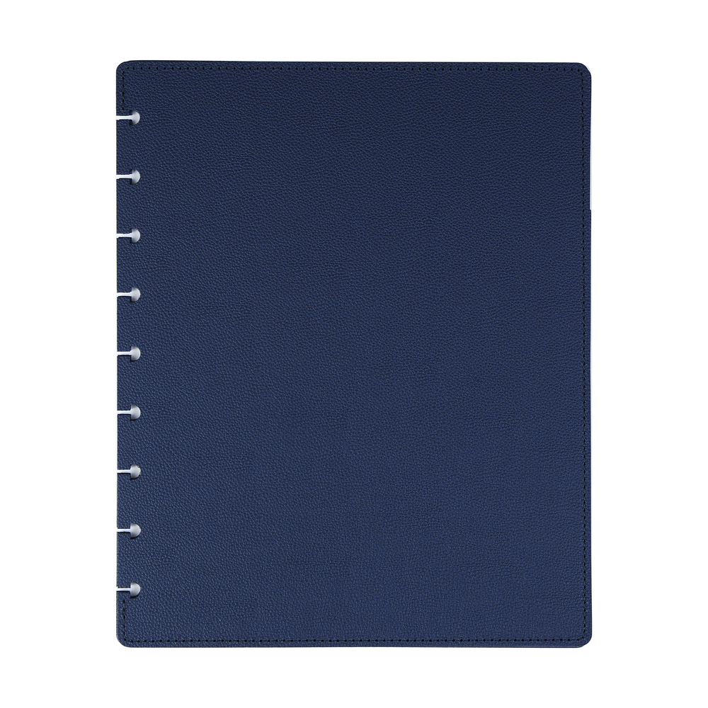Planner Blue Notebook Midnight Blue - DELUXE Snap In Classic Planner Cover – Happy Planner