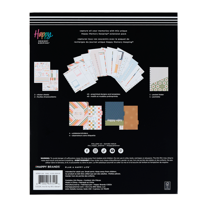 Simple Joys - Big Memory Keeping Extension Pack - 4 Months – Happy