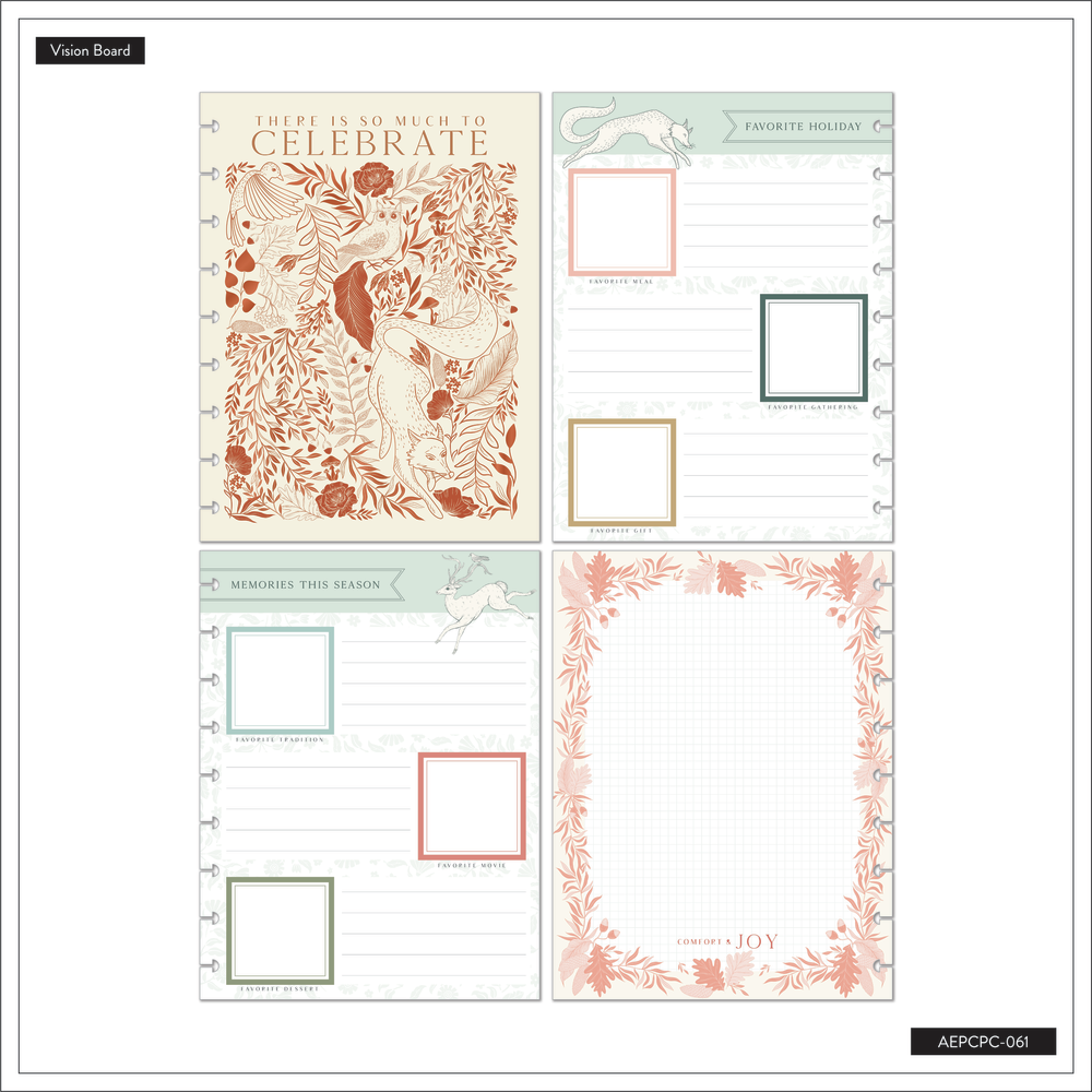 The Happy Planner Classic Planner Companion - Journaling & Planner  Accessories - Winter Fun Theme - Filler Paper, Holiday Cards, Sticker  Sheets & More