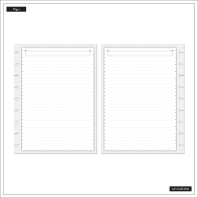 Sweet & Simple - Dotted Lined Classic Filler Paper - 40 Sheets