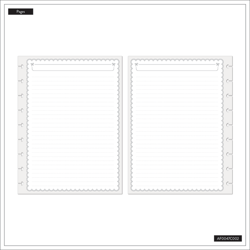 Sweet & Simple - Dotted Lined Classic Filler Paper - 40 Sheets