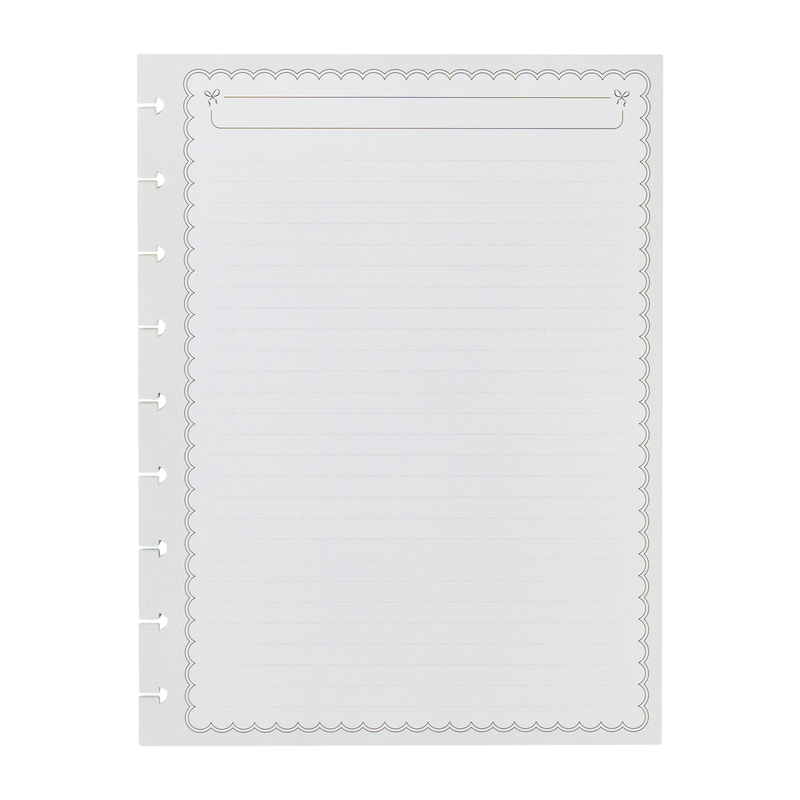 Sweet & Simple - Dotted Lined Classic Filler Paper - 40 Sheets