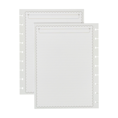 Sweet & Simple - Dotted Lined Classic Filler Paper - 40 Sheets