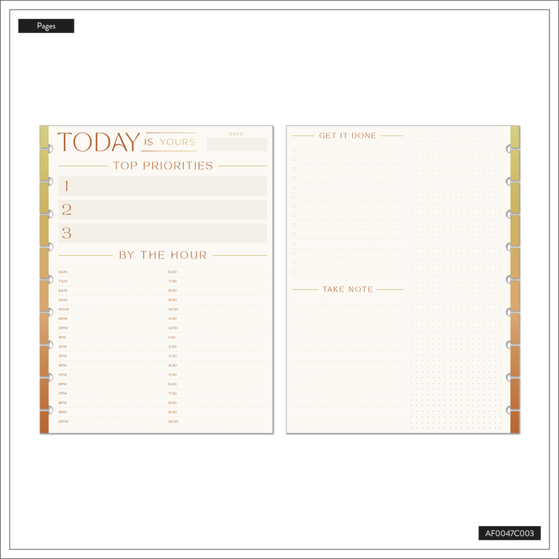 By the Hour - Dashboard Classic Filler Paper - 40 Sheets