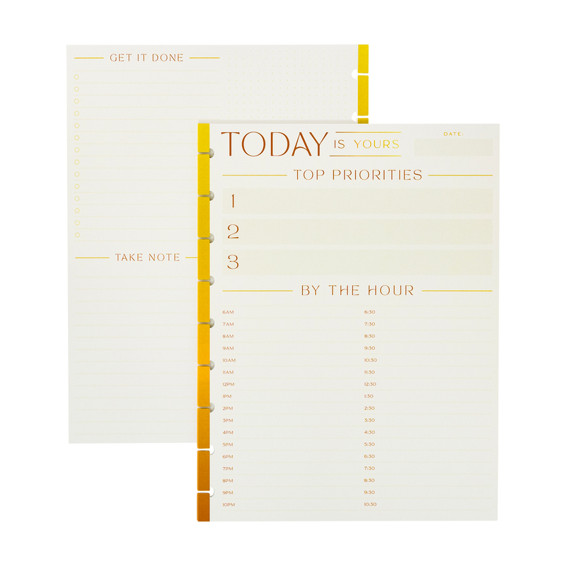 By the Hour - Dashboard Classic Filler Paper - 40 Sheets