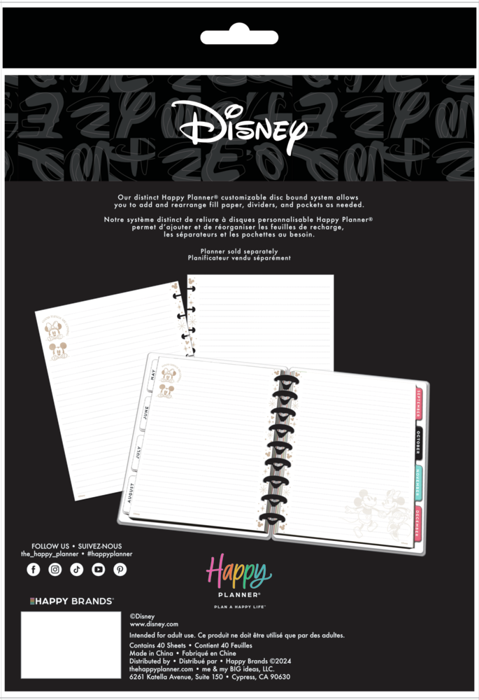 Disney Mod Mickey Mouse - Dotted Lined Classic Filler Paper - 40 Sheets