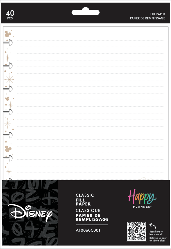 Disney Mod Mickey Mouse - Dotted Lined Classic Filler Paper - 40 Sheets