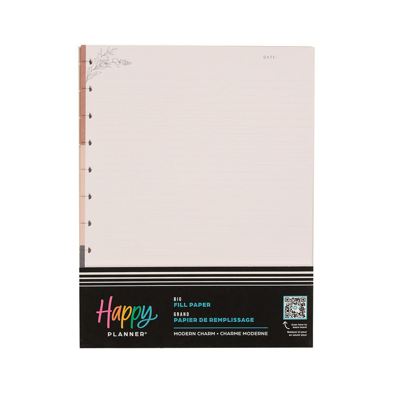 Modern Charm - Dotted Lined Big Filler Paper - 40 Sheets