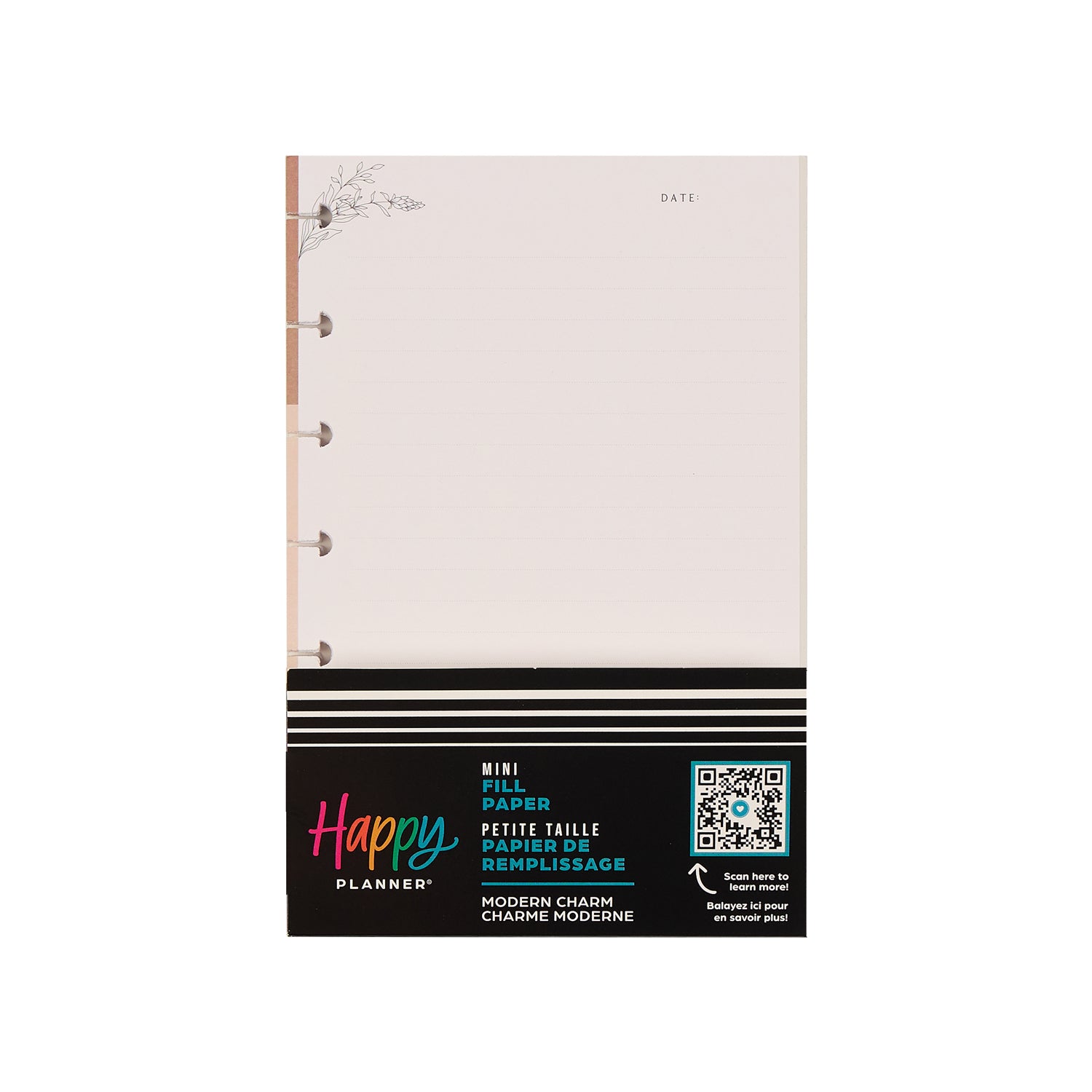 Mini Line Paper Modern Charm - Dotted Lined Mini Filler Paper - 40 Sheets – Happy Planner