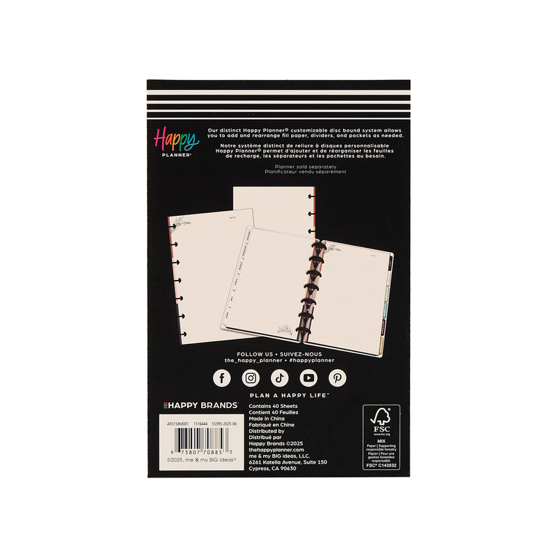 Modern Charm - Dotted Lined Mini Filler Paper - 40 Sheets