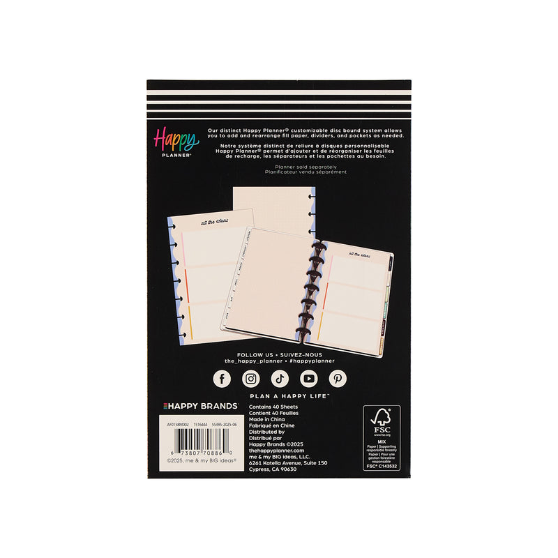 Bright Energy - Dot Grid Mini Filler Paper - 40 Sheets