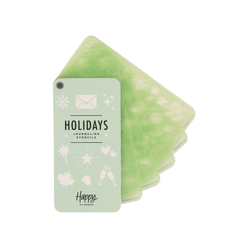 Holidays - Stencil Fan Book - 5 Sheets