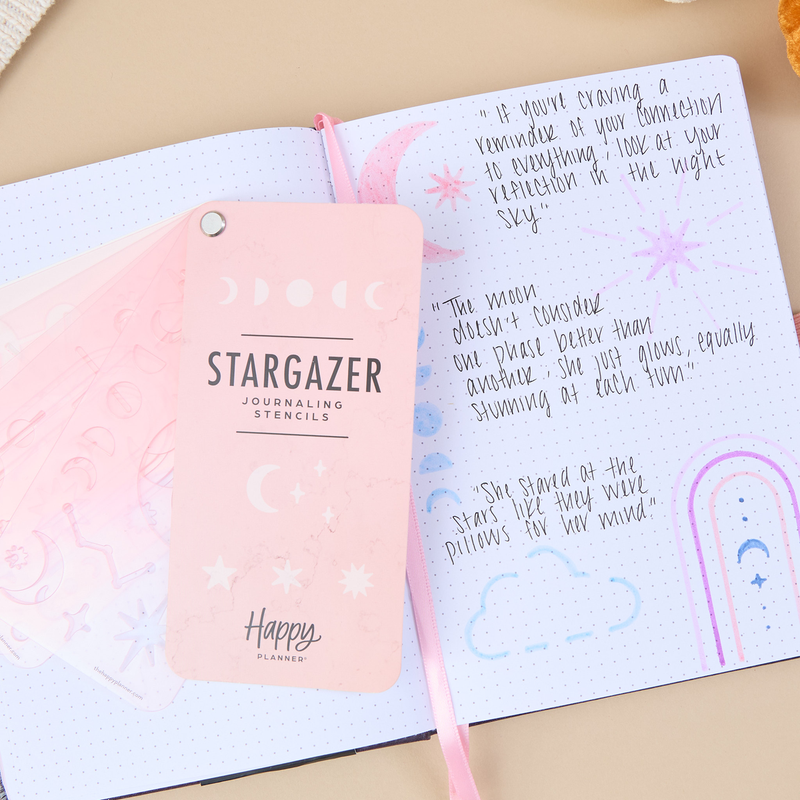 Stargazer - Stencil Fan Book - 5 Sheets