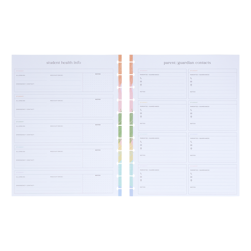 parent-student-info-big-teacher-accessory-pack-happy-planner for Free Printable Student Information Sheet For Teachers Parent & Student Info - Big Teacher Accessory Pack β Happy Planner for Free Printable Student Information Sheet For Teachers