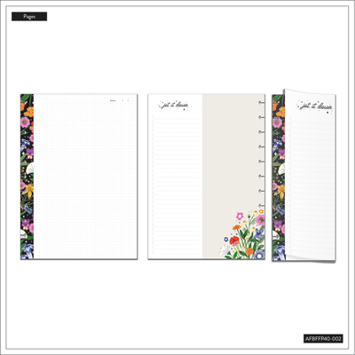 Moody Blooms - Big Folded Filler Paper - 40 Sheets