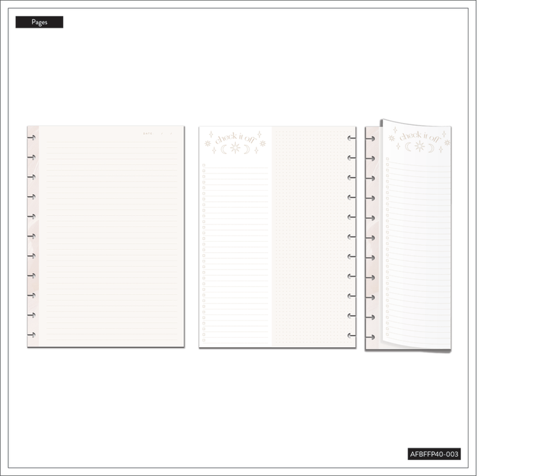 Everyday Magic - Dotted Lined + Dashboard Big Folded Filler Paper - 40 ...