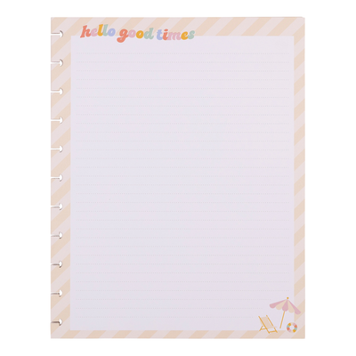 Boardwalk Ice Cream - Dotted Lined Big Filler Paper - 40 Sheets
