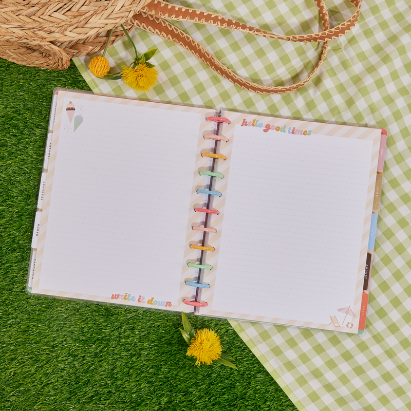 Boardwalk Ice Cream - Dotted Lined Big Filler Paper - 40 Sheets