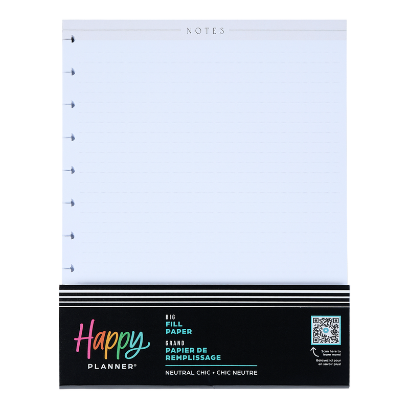 Neutral Chic - Dotted Lined Big Filler Paper - 40 Sheets