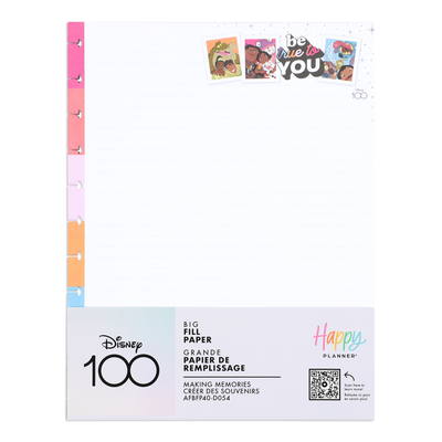 Disney100 Making Memories - Dotted Lined Big Filler Paper - 40 Sheets