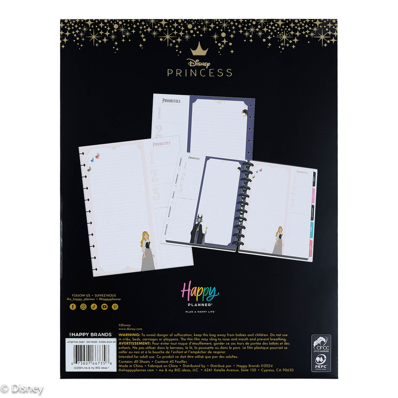 Disney Sleeping Beauty 65th Anniversary - Dashboard Big Filler Paper - 40 Sheets