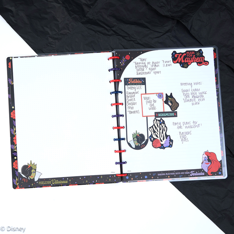 Disney Good vs. Evil - Dotted Lined + Dot Grid Big Filler Paper - 40 Sheets