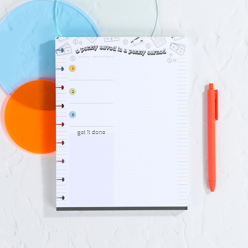Bright Budget - Classic Block Notepad - 100 Sheets – Happy Planner