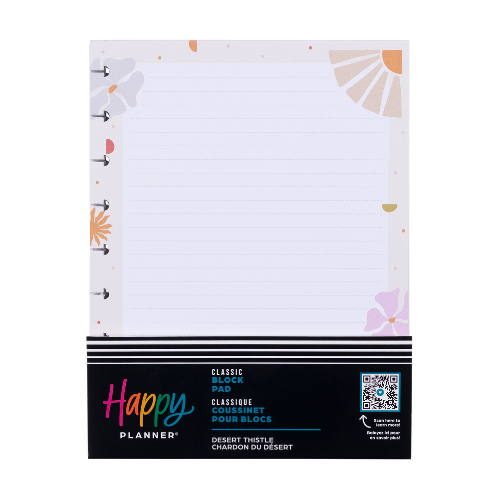 Block Notepad Sample Desert Thistle - Classic Block Notepad - 100 Sheets – Happy Planner