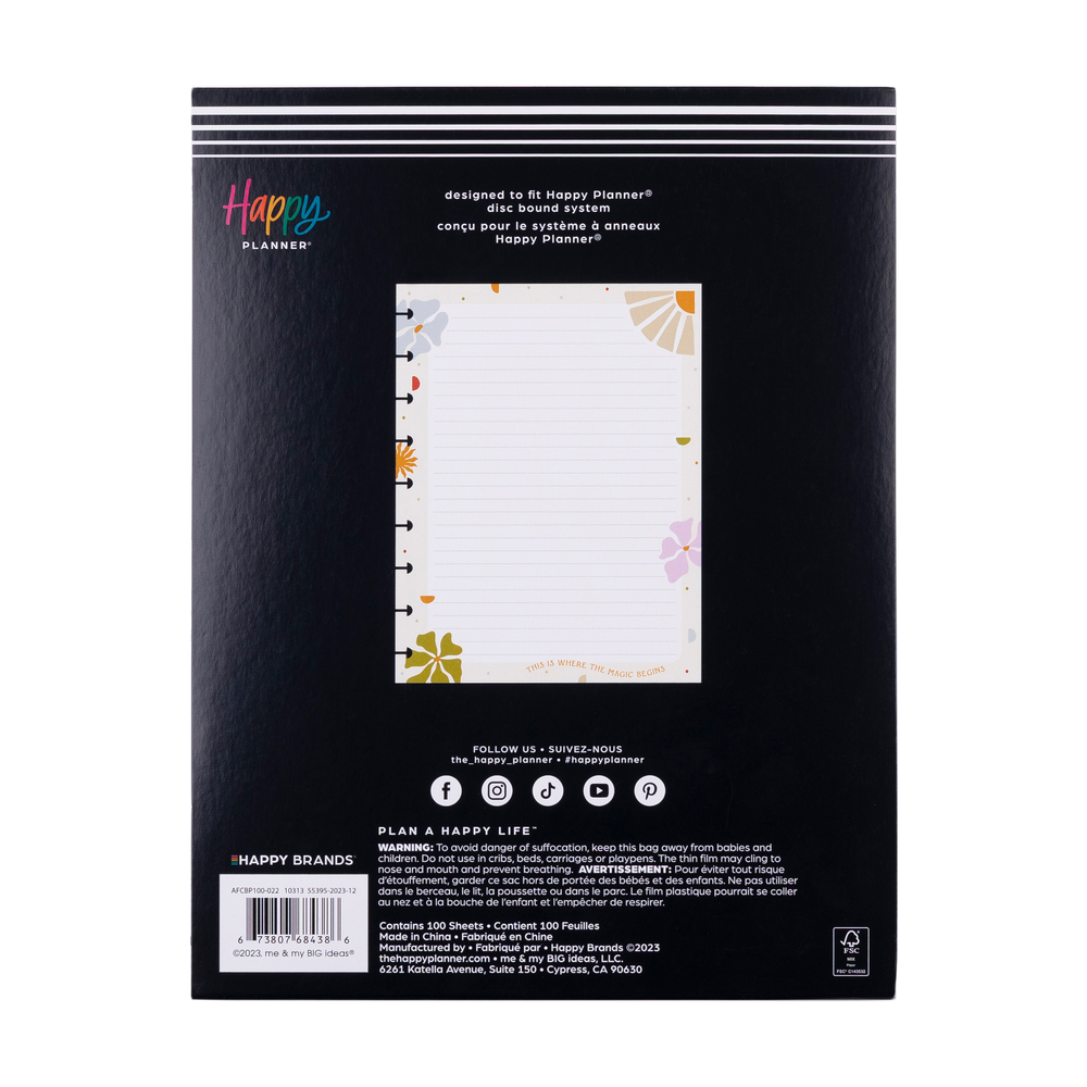 Desert Thistle - Classic Block Notepad - 100 Sheets – Happy Planner