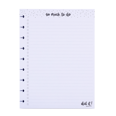 So Much To Do - Classic Block Notepad - 100 Sheets
