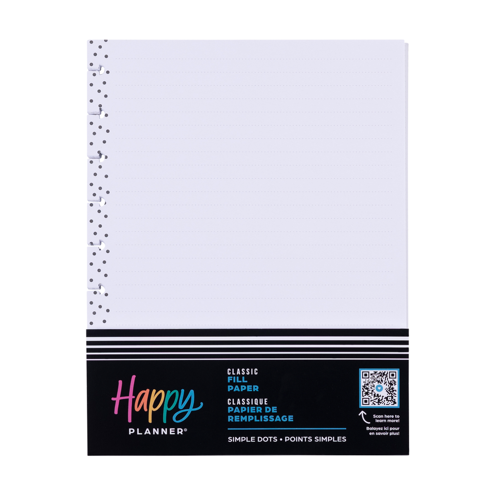 Simple Dots Classic Filler Paper – Happy Planner